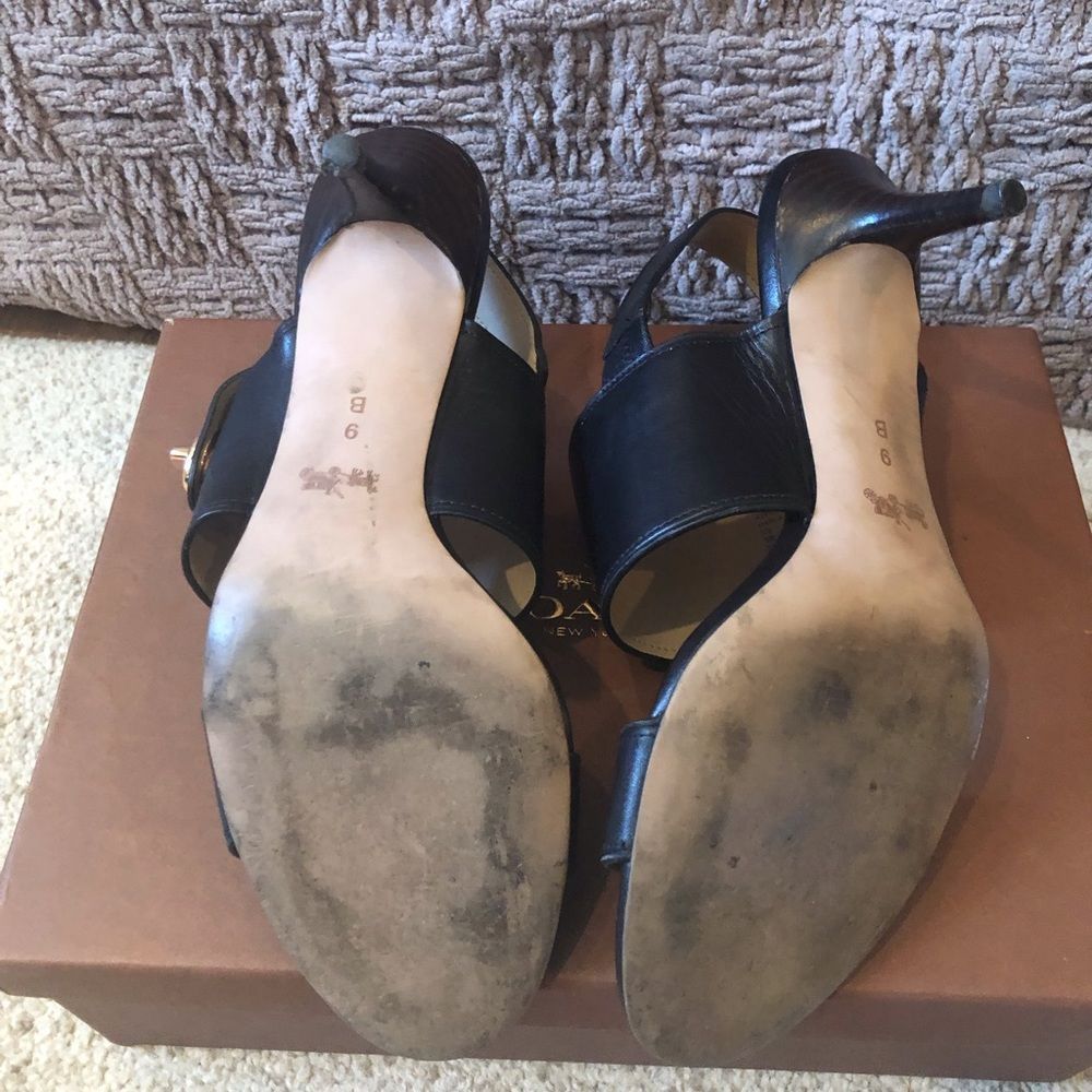 Leather calfskin sandals - Picture 5 of 6